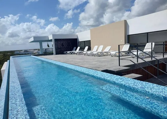 Apartment Centrico Estudio Con Balcon En Aldea Zama I Elena214