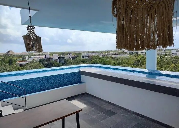 Apartment Centrico Estudio Con Balcon En Aldea Zama I Elena214
